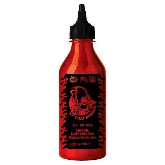 Thai Dragon Sriracha Black Fire Sauce 455g (No MSG & Gluten Free)