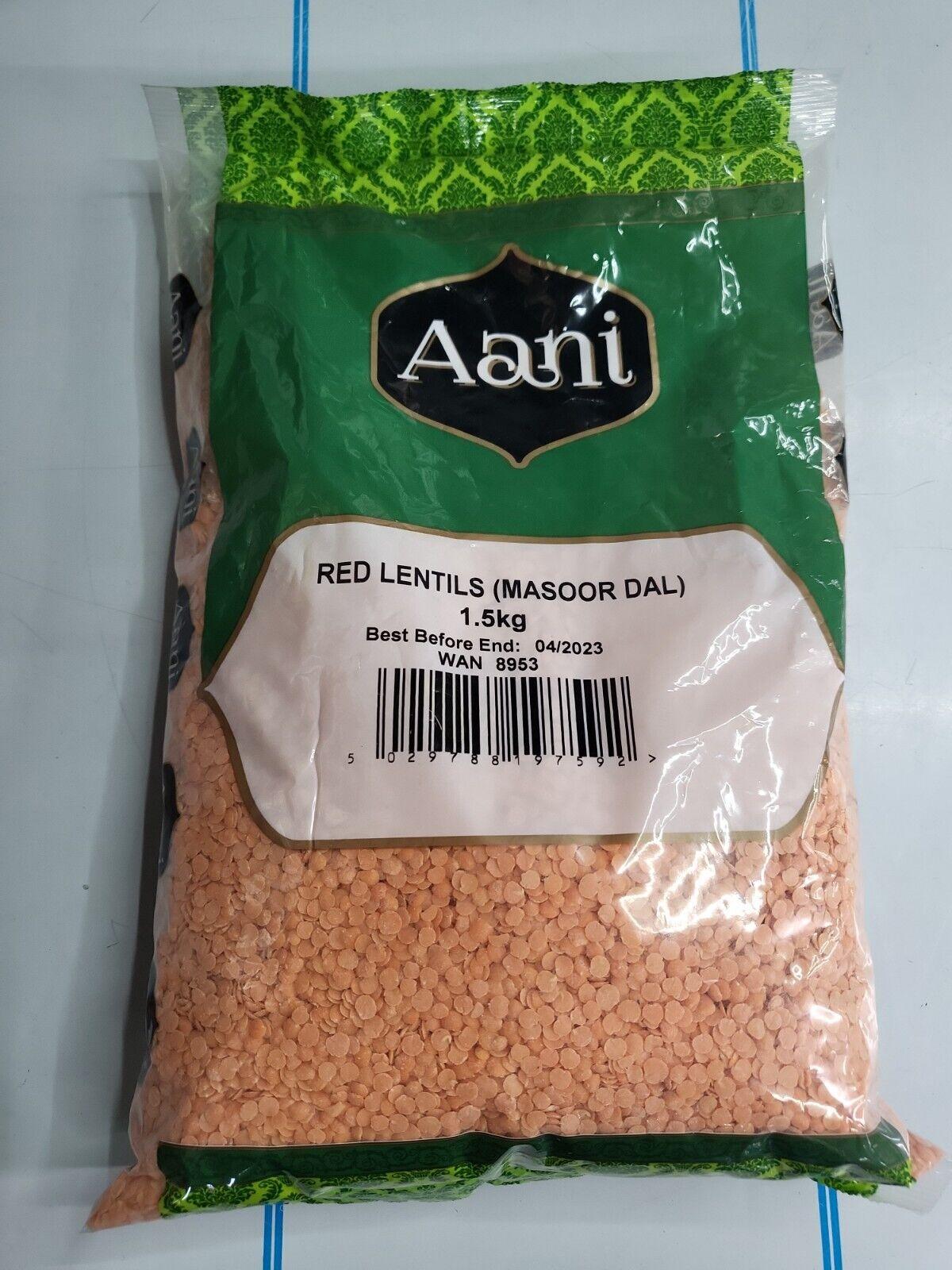 Aani Red Lentils 1.5kg