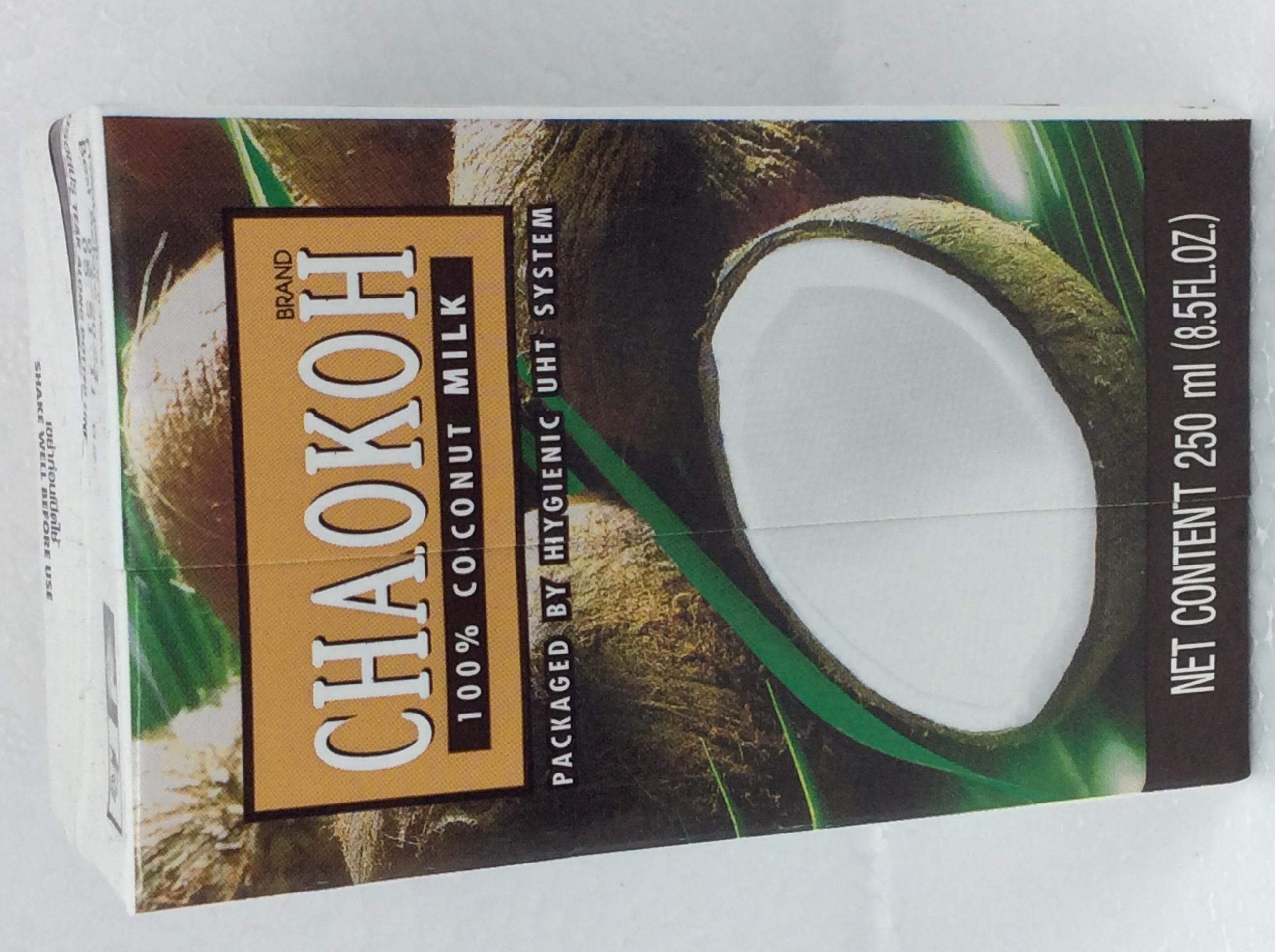 Chaokah Uht Coconut Milk 250ml