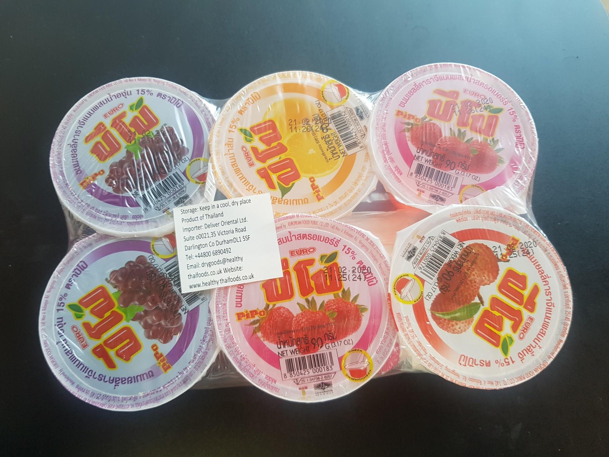 Pipo Fruit Cup Jelly Assorted 540g